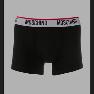 MOSCHINO MEN'S LOGO Band Black BOXER BRIEFS S NEW